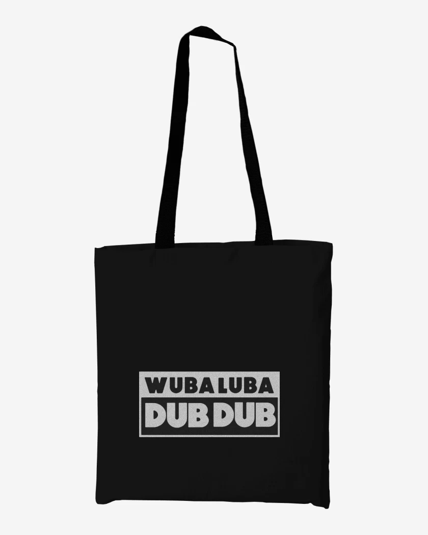 Totebag Negro de WUBA LUBA DUB DUB
