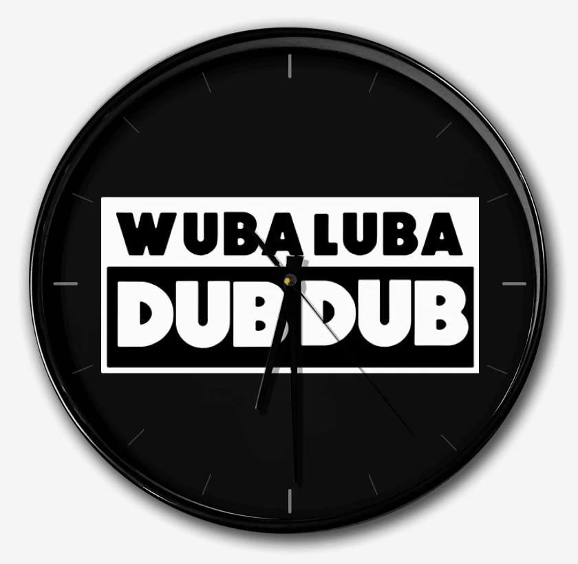 Reloj Negro de WUBA LUBA DUB DUB