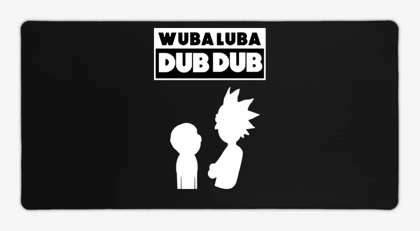 Mouse pad Gamer Negro de Wuba luba dub dub 2