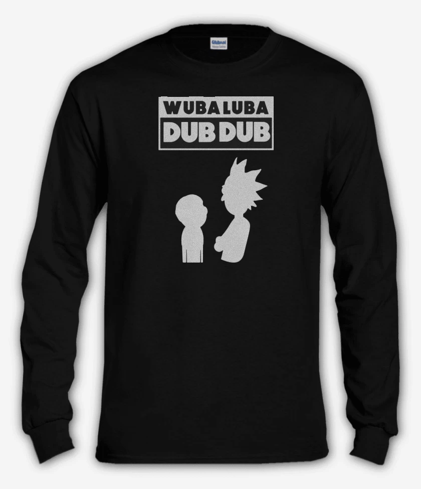Polera manga larga Negro de Wuba luba dub dub 2