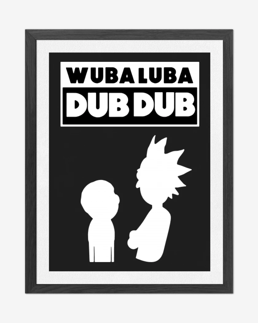 Cuadro decorativo Negro de Wuba luba dub dub 2