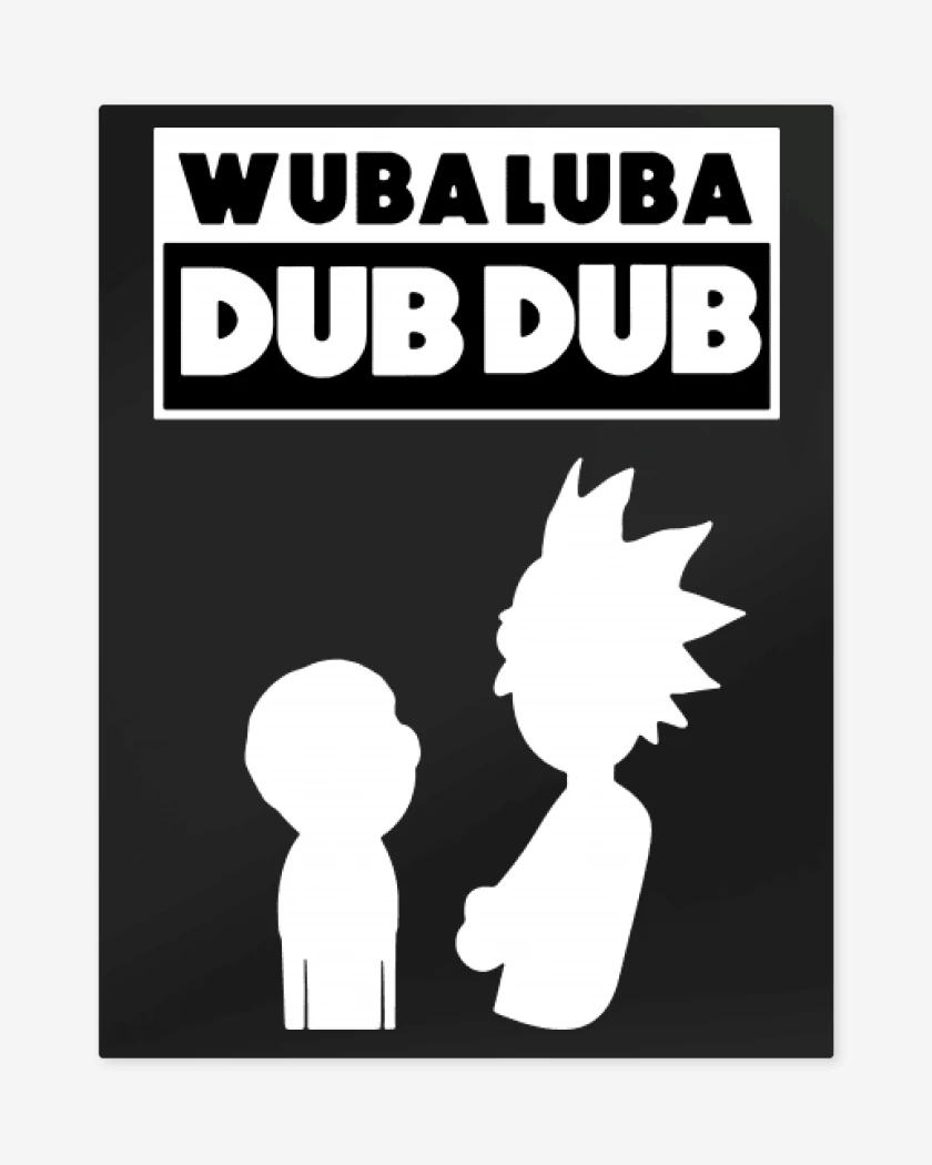 Print metalico Negro de Wuba luba dub dub 2