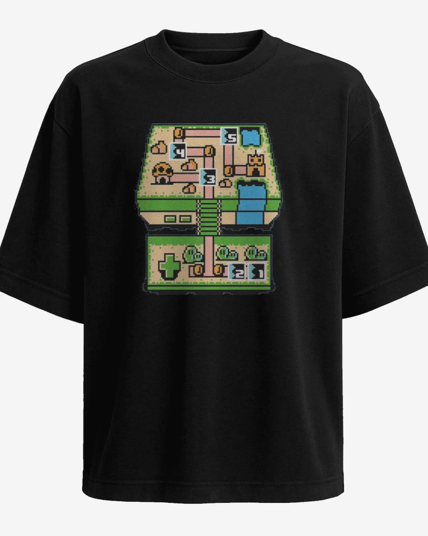 Polera Oversize Negro de Super 3