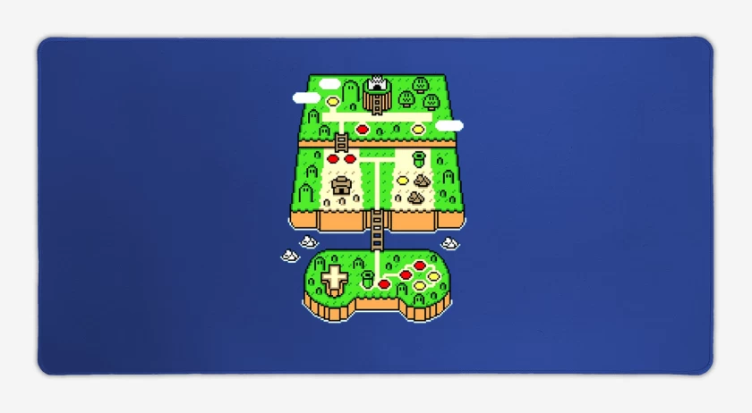 Mouse pad Gamer Azul Rey de Super world 