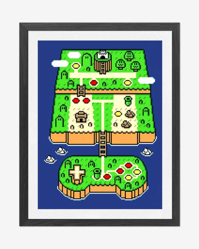 Cuadro decorativo Azul Rey de Super world 