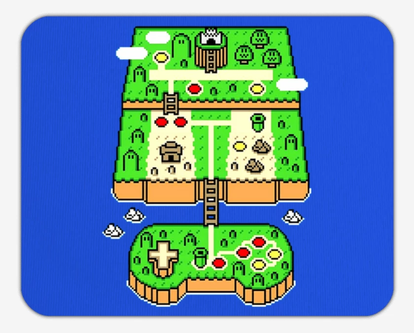 Mousepad Azul Rey de Super world 