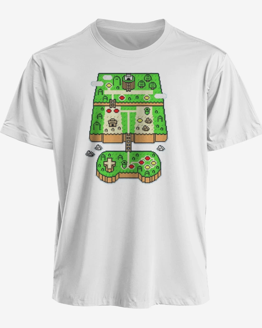 Polera premium Blanco de Super world 