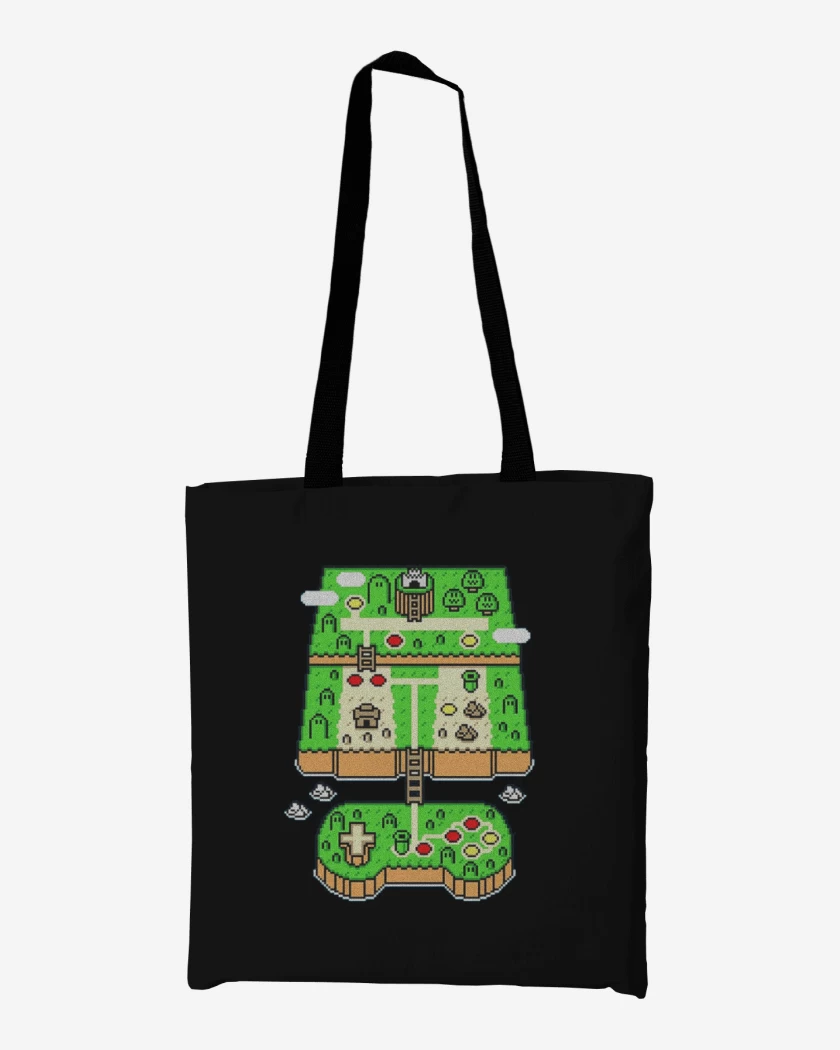 Totebag Negro de Super world 