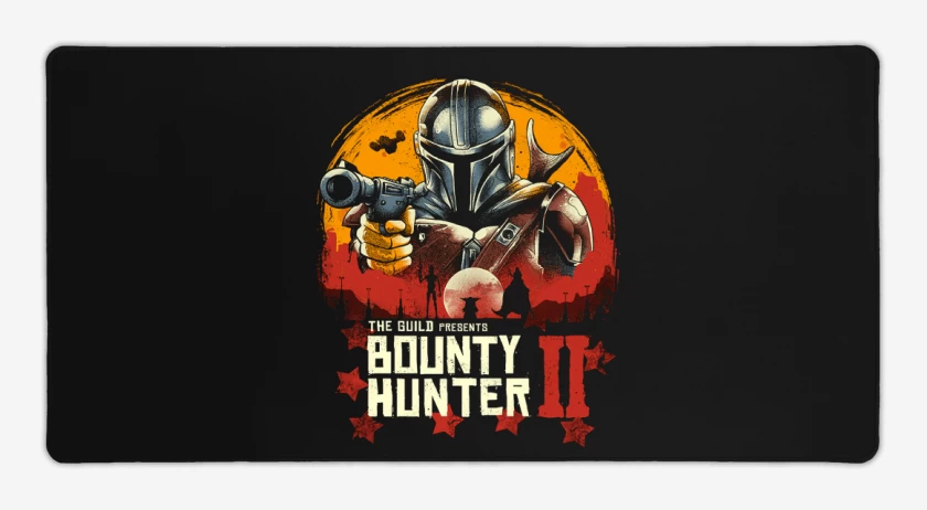 Mouse pad Gamer Negro de Bounty Hunter II