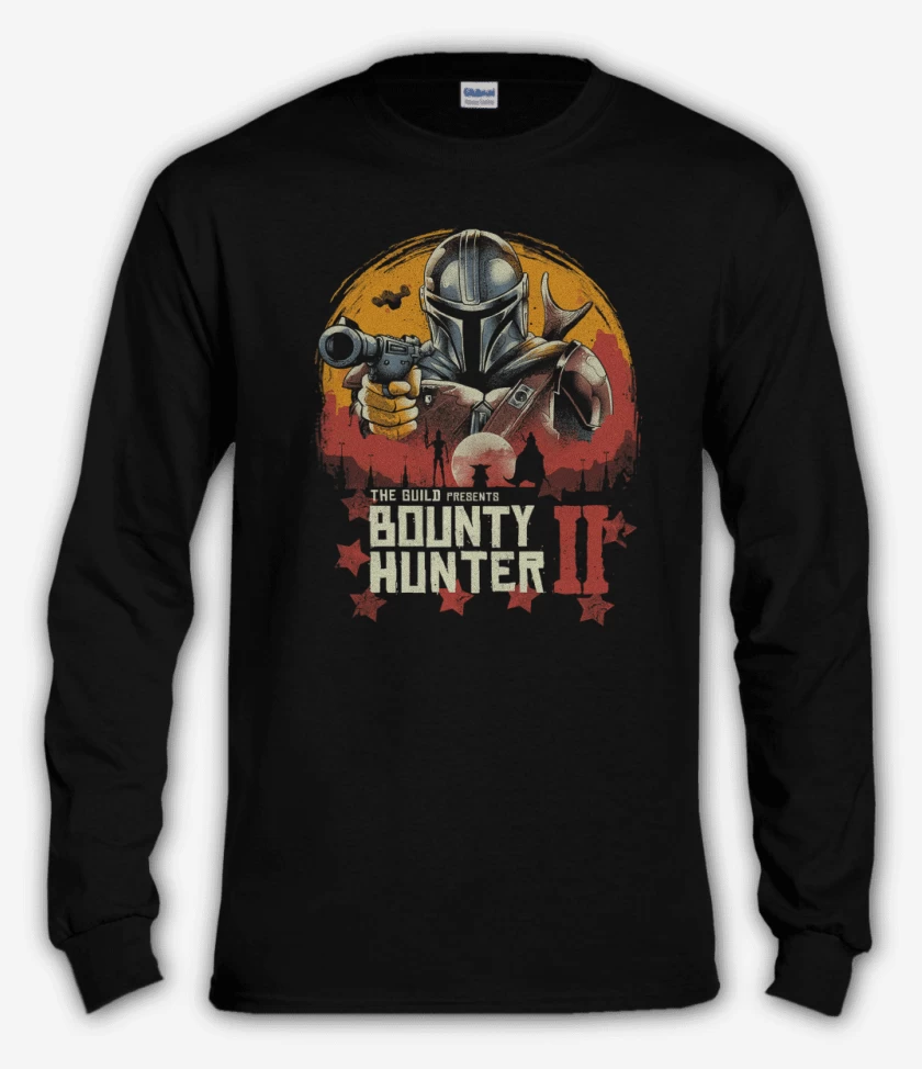 Polera manga larga Negro de Bounty Hunter II