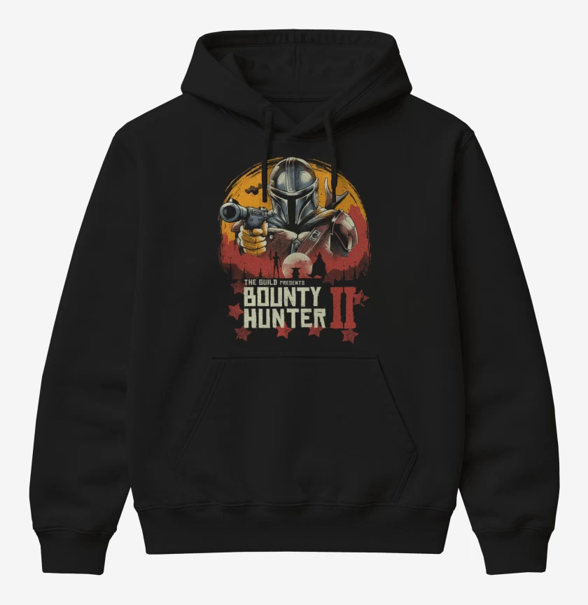 Poleron Canguro básico Negro de Bounty Hunter II