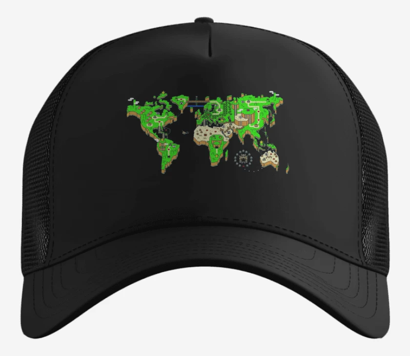 Gorro Negro de Mapa mundi