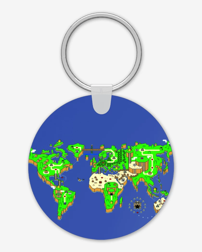 Llavero Mapa mundi
