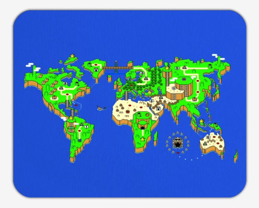 Mousepad Mapa mundi