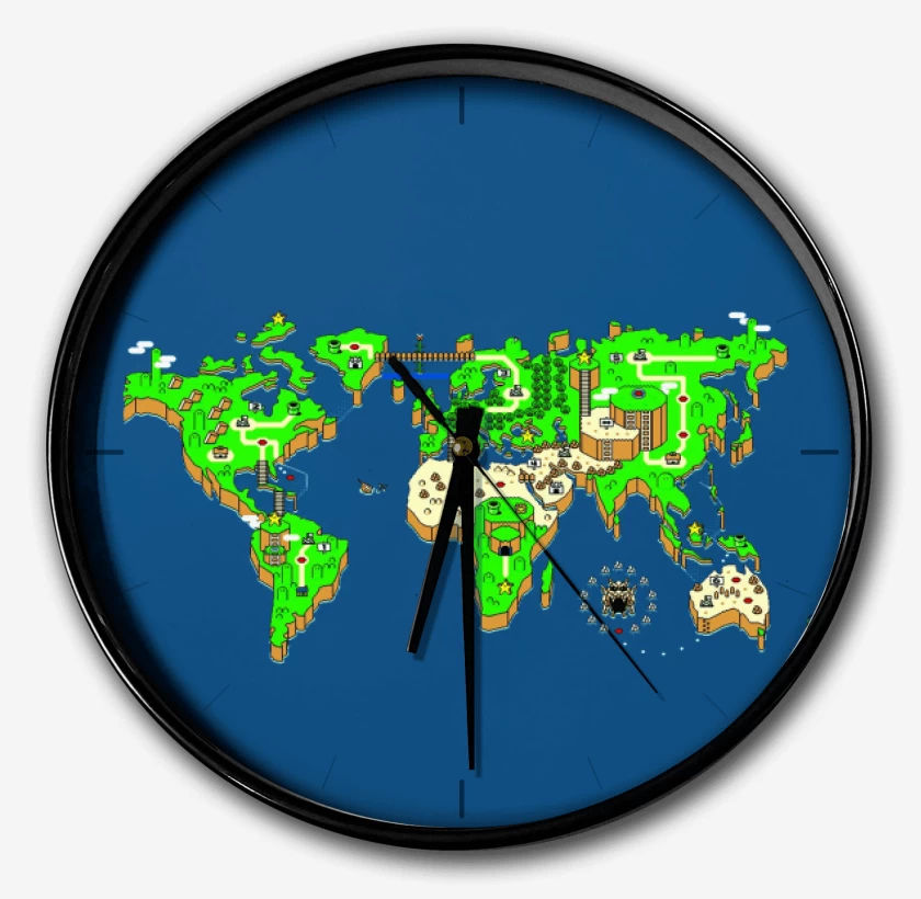 Reloj Azul Rey de Mapa mundi