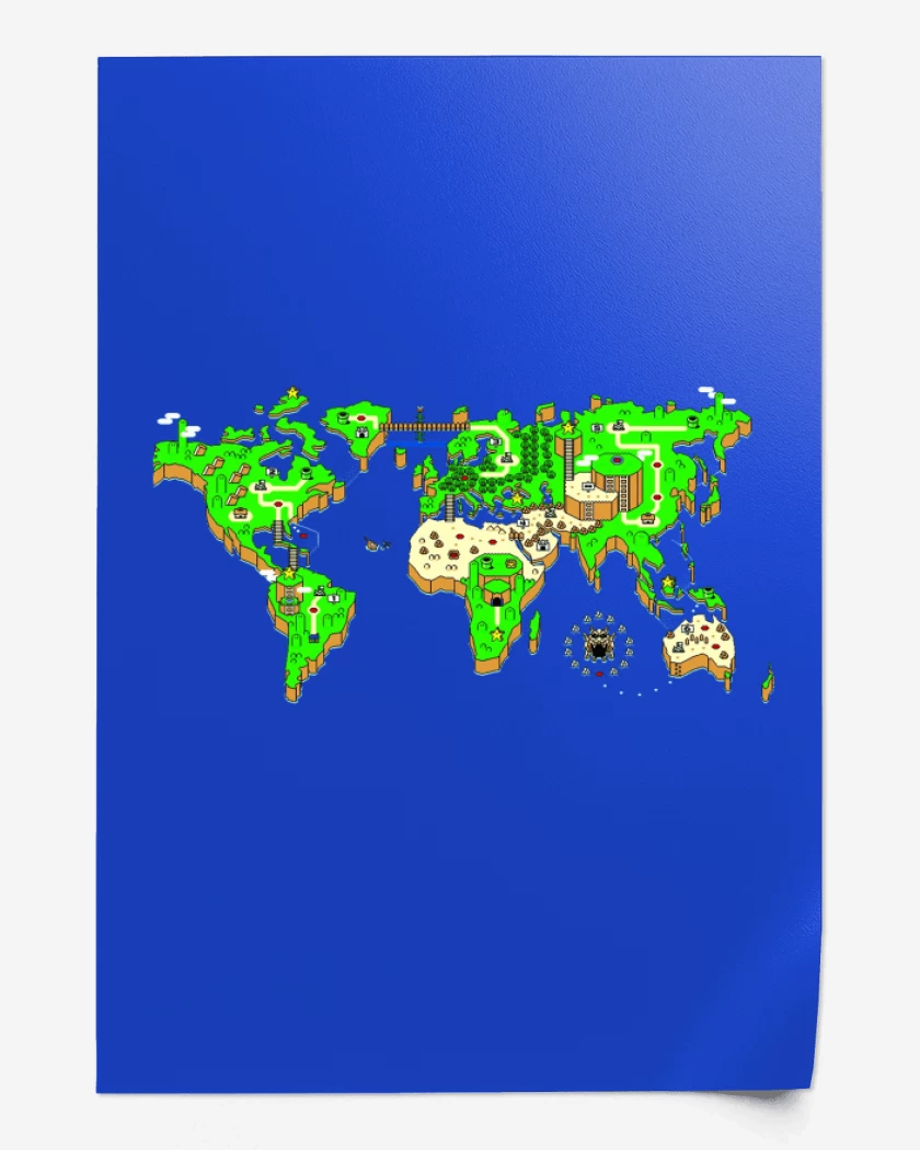 Print Mapa mundi