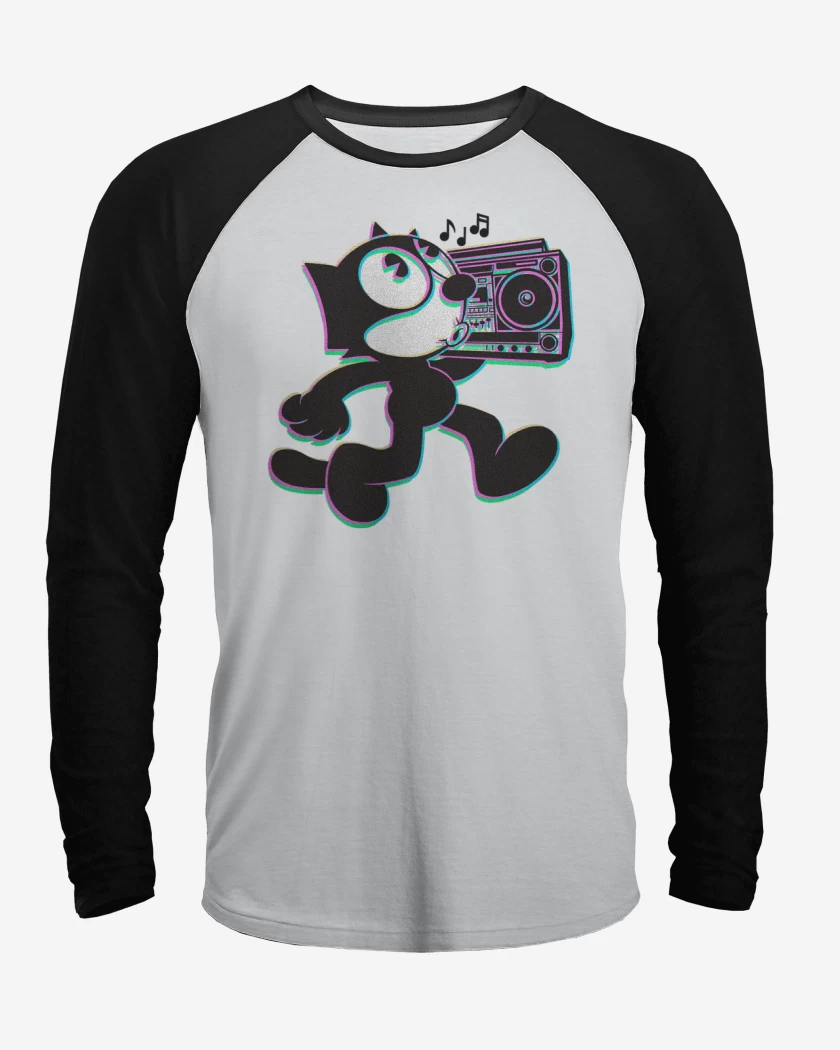 Polera Raglan Blanco / Negro de Felix xuki
