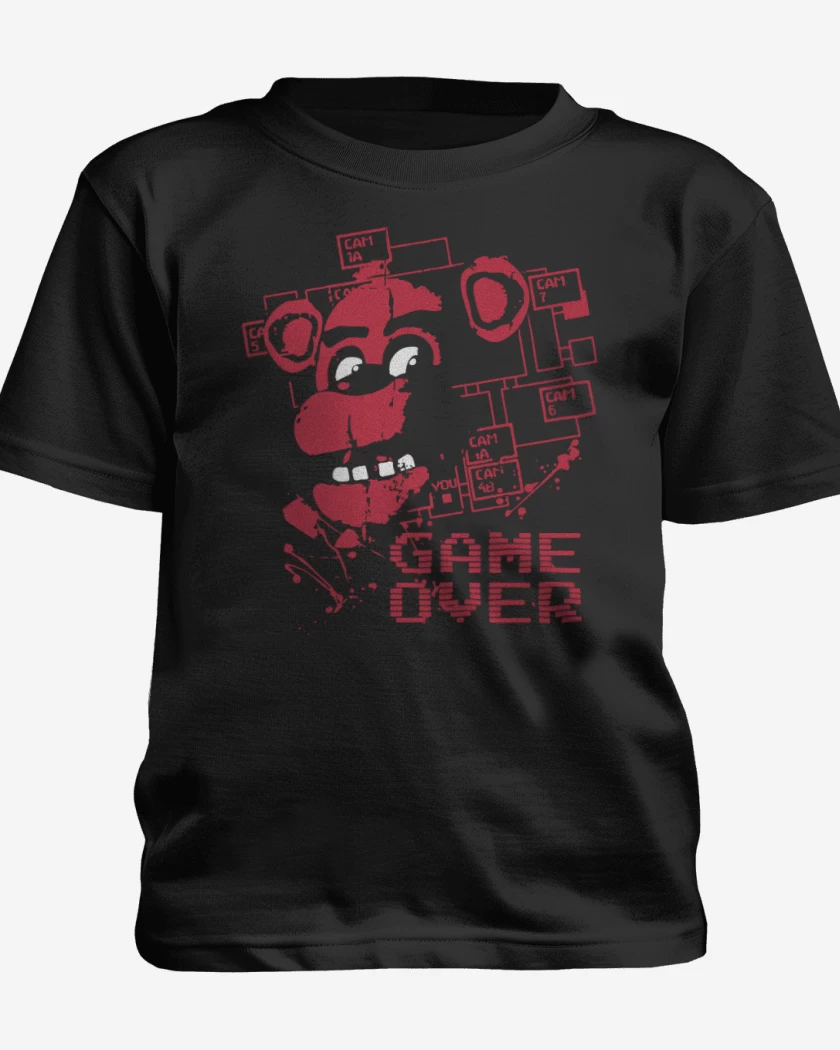 Polera de niño Negro de Five Nights at freddys