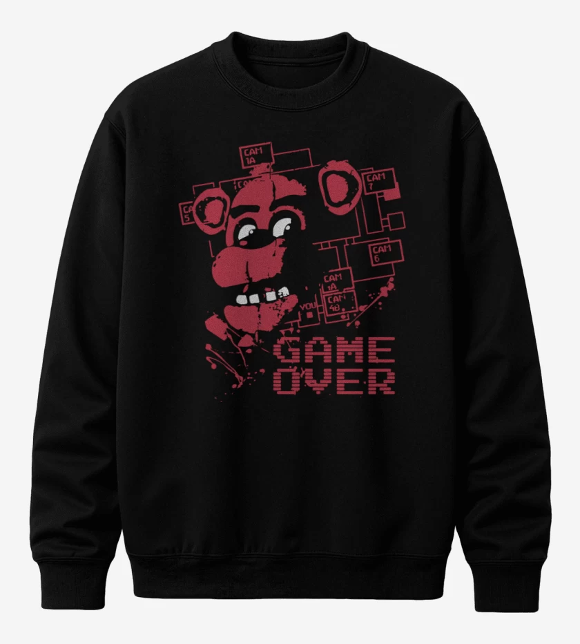 Poleron polo Negro de Five Nights at freddys