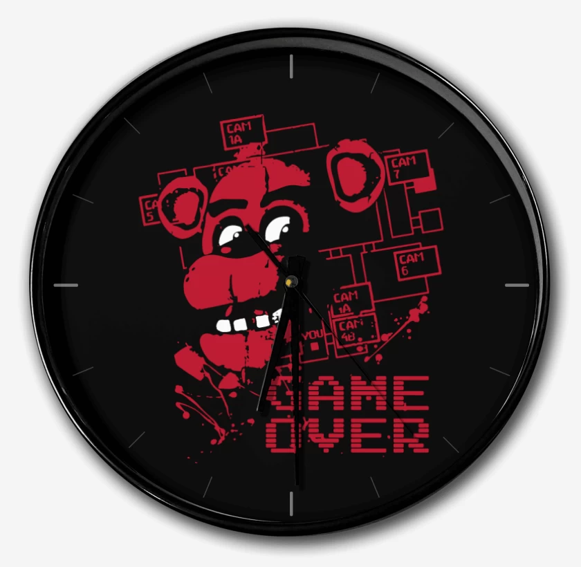 Reloj Negro de Five Nights at freddys