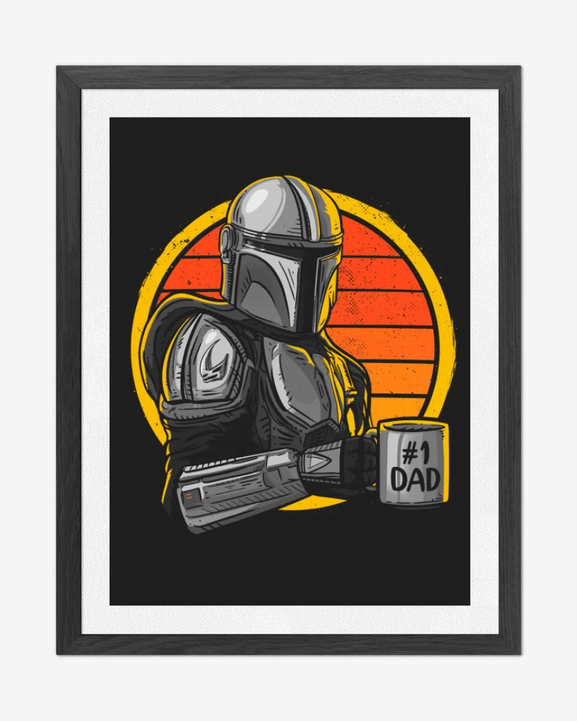 Cuadro decorativo Best dad mando