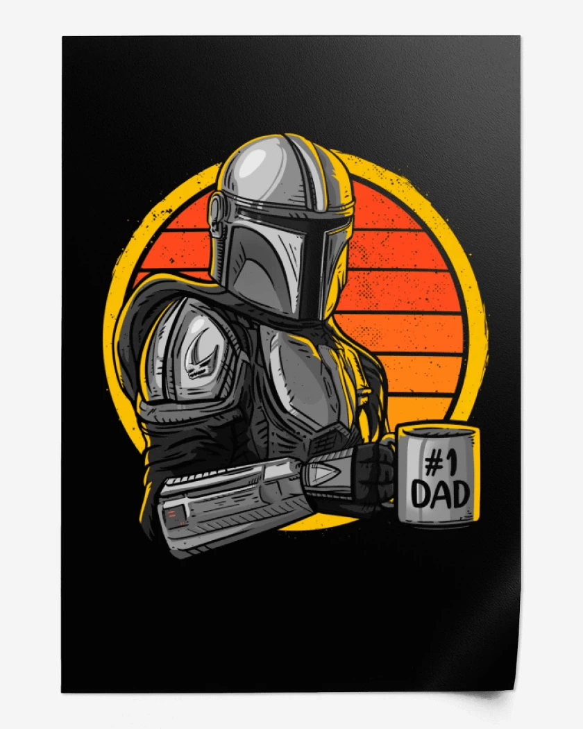 Print Best dad mando