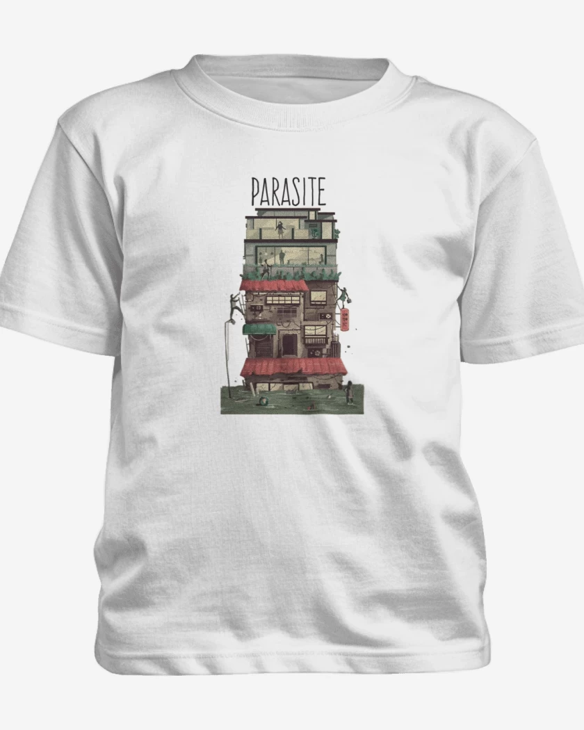 Polera de niño Blanco de PARASITO