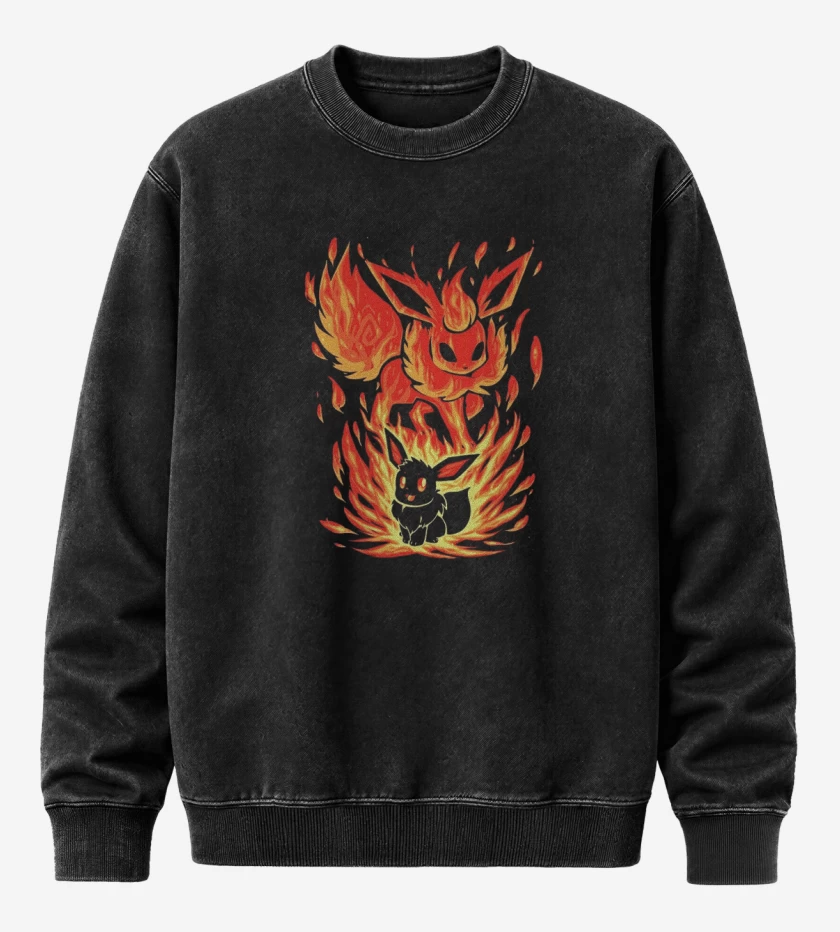 Poleron Polo Acid Wash Negro de eeveelution 2