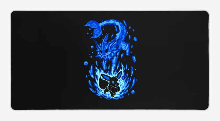 Mouse pad Gamer Negro de eeveelution 3