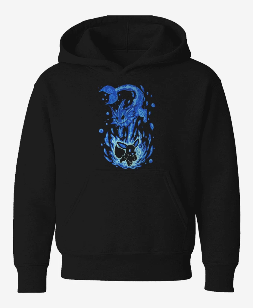 Poleron de niño Negro de eeveelution 3
