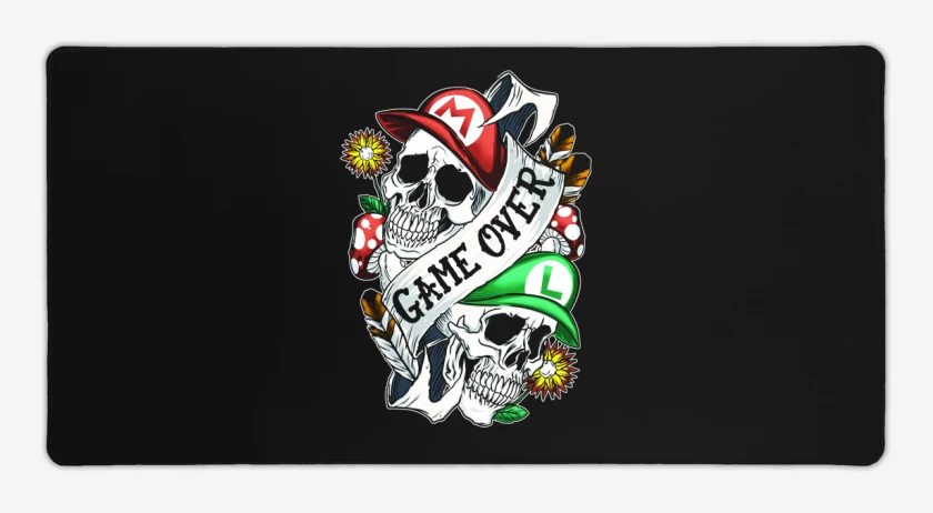 Mouse pad Gamer Negro de Game Oveer