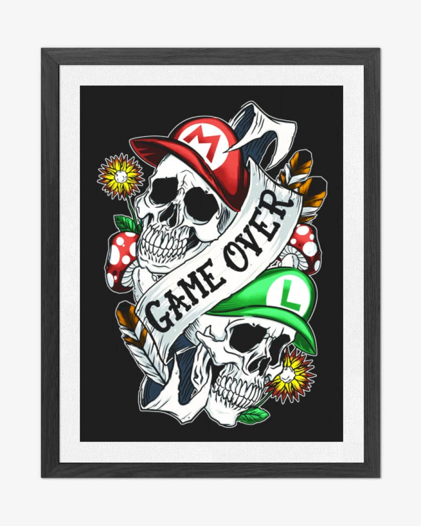 Cuadro decorativo Negro de Game Oveer
