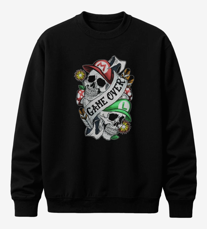 Poleron polo Negro de Game Oveer