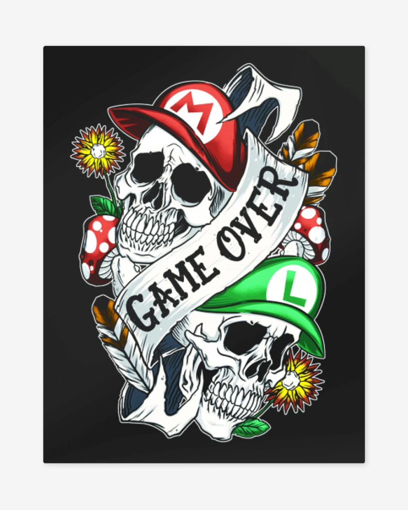Print metalico Game Oveer