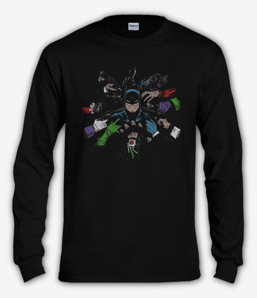 Polera manga larga Negro de Wickbat