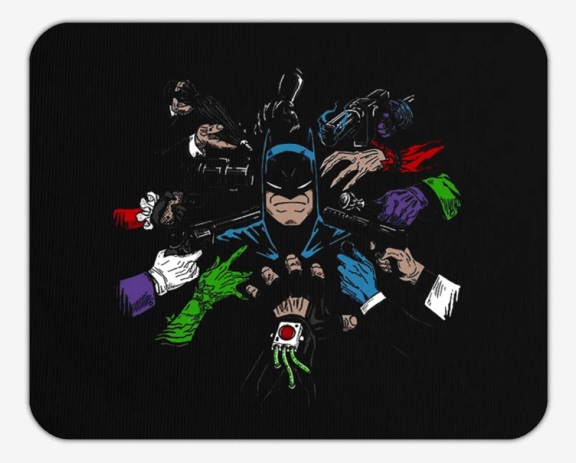 Mousepad Negro de Wickbat