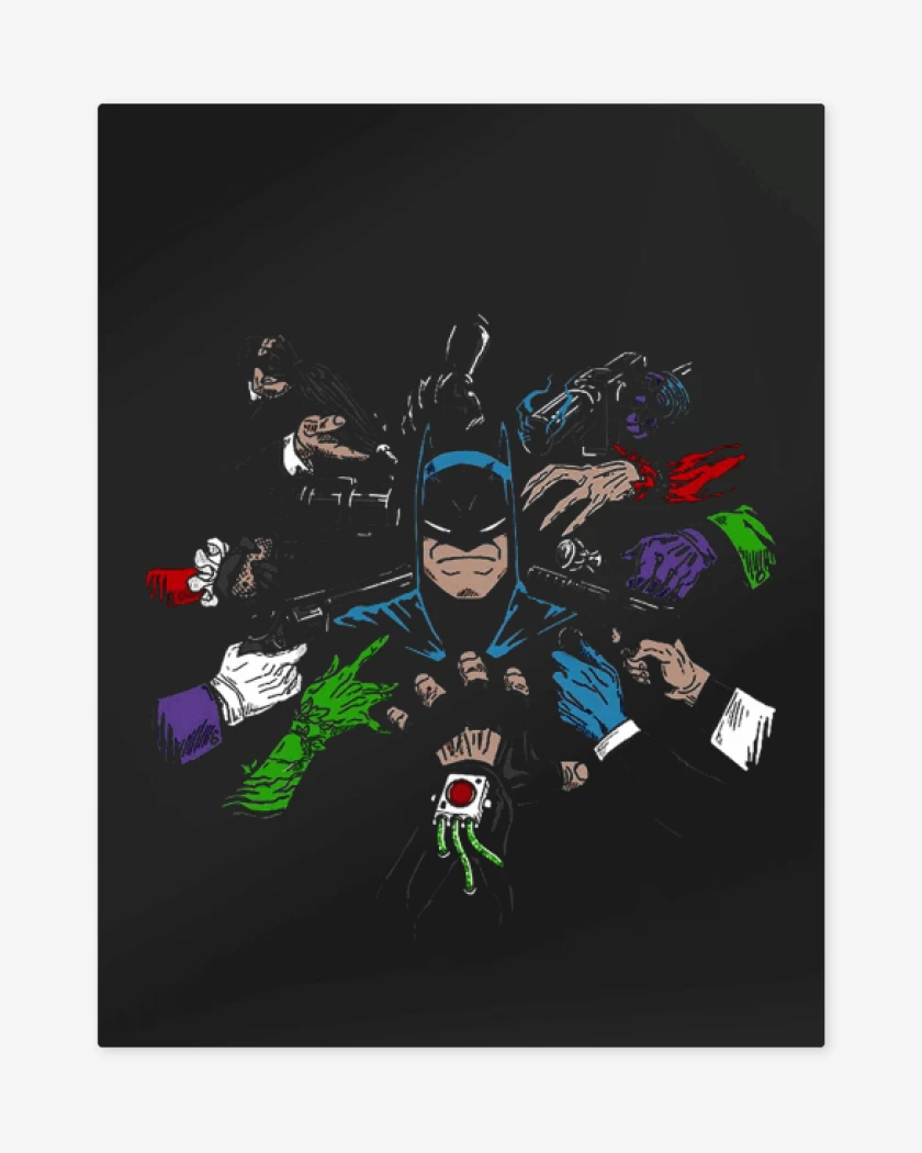 Print metalico Negro de Wickbat