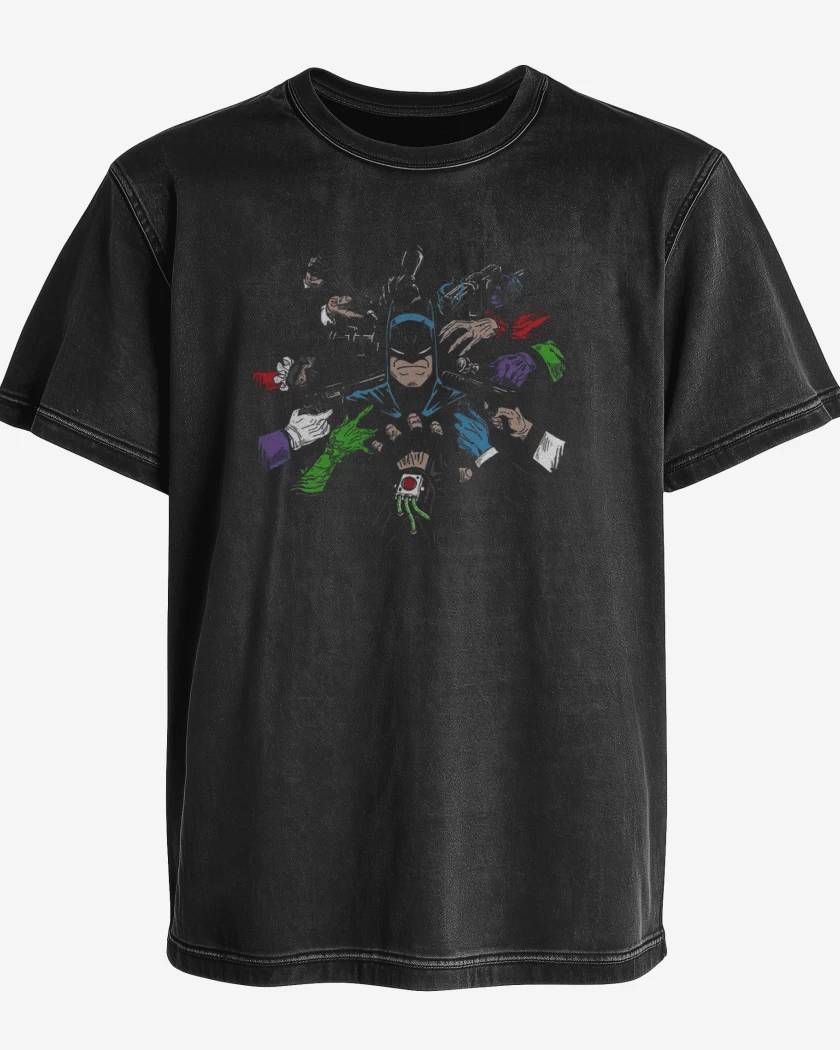 Polera desgastada Negro de Wickbat