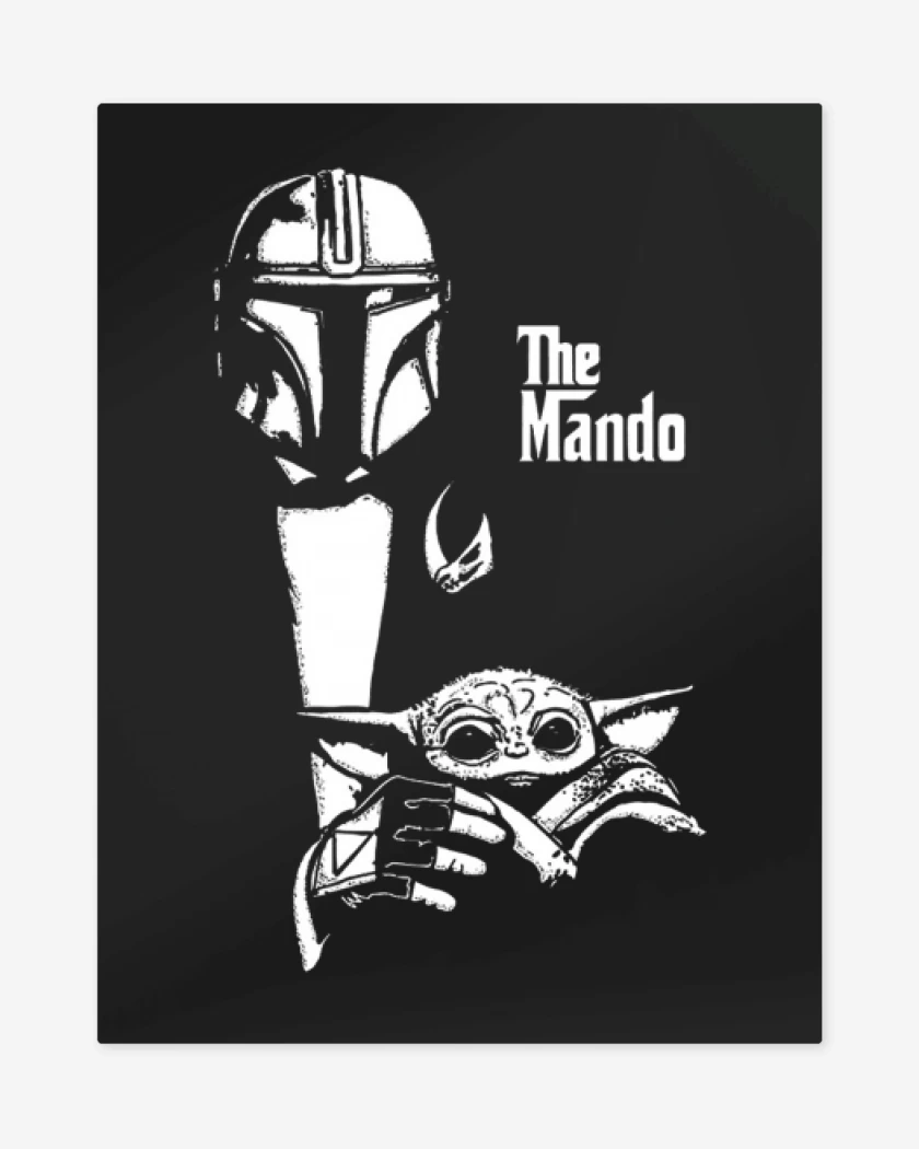 Print metalico Negro de The mando