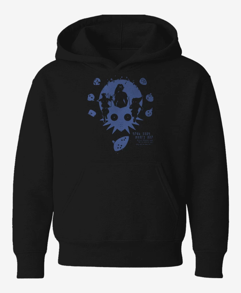 Poleron de niño Negro de Majoras Mask - Hylian