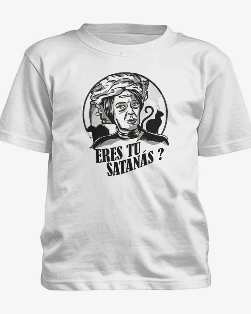 Polera de niño Blanco de ERES TU SATANAS 