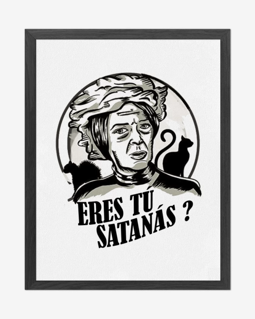 Cuadro decorativo Blanco de ERES TU SATANAS 