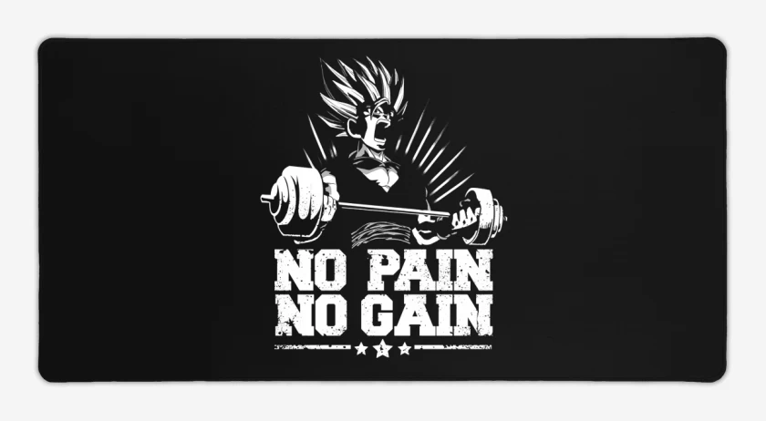 Mouse pad Gamer Negro de No pain