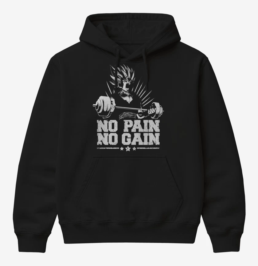 Poleron Canguro básico Negro de No pain
