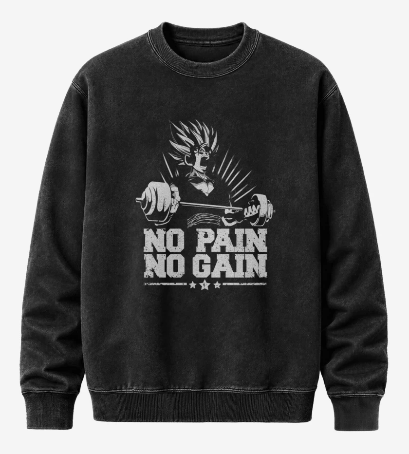 Poleron Polo Acid Wash Negro de No pain