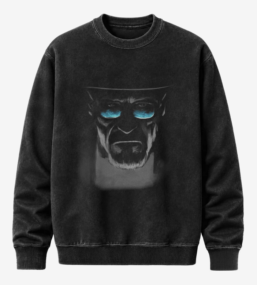 Poleron Polo Acid Wash Negro de Walter Guai