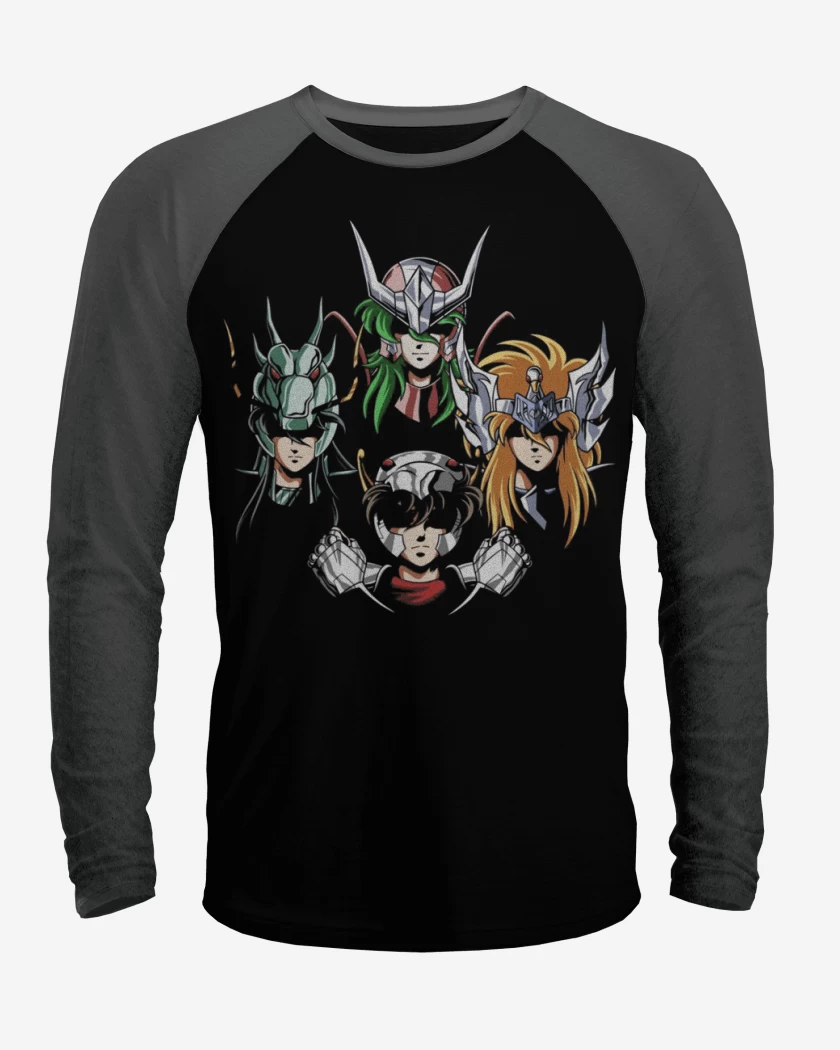 Polera Raglan Negro / Negro Heather de Saint rhapsody