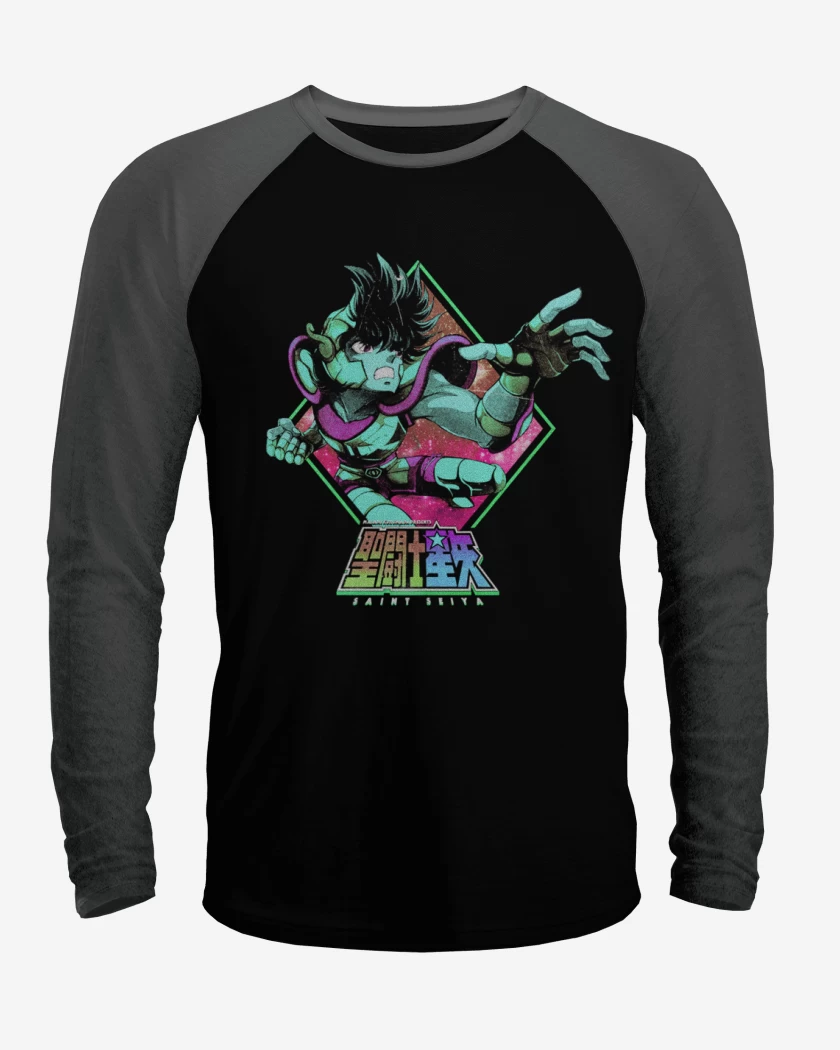 Polera Raglan Negro / Negro Heather de Seiya 2