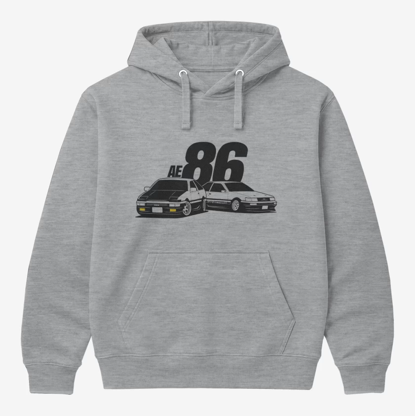 Polerón Canguro Gris Melange de AE 86