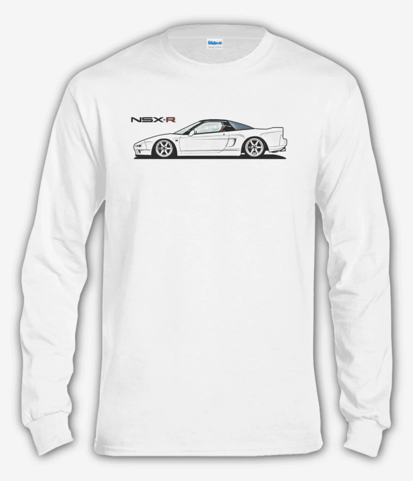 Polera manga larga Blanco de NSX-R